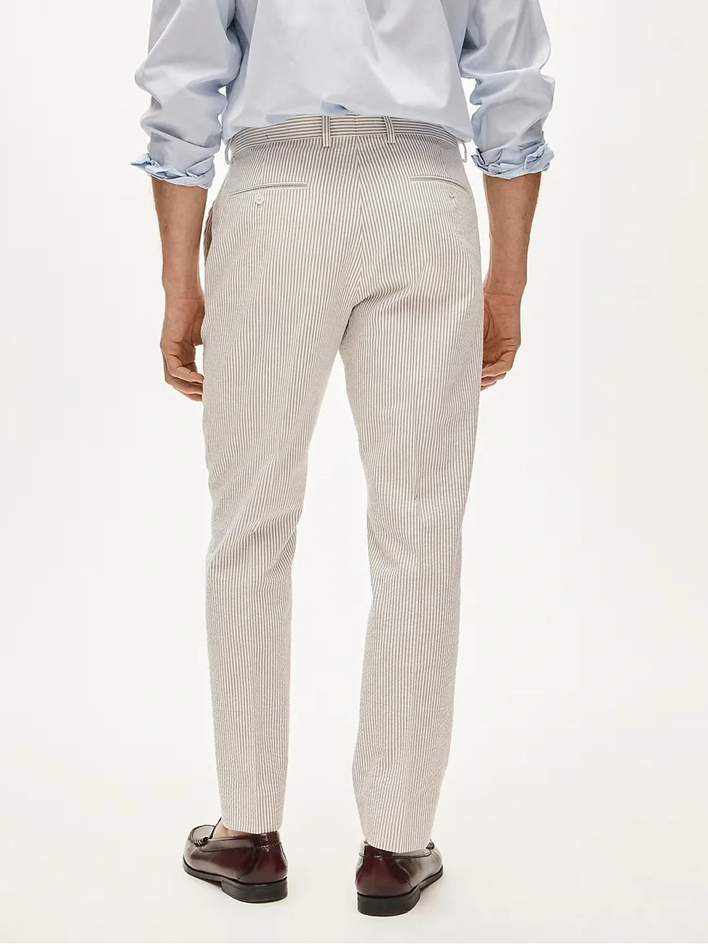 J. CREW Ludlow Slim-fit suit pant in cotton seersucker Size 31 NWD $218 CR095